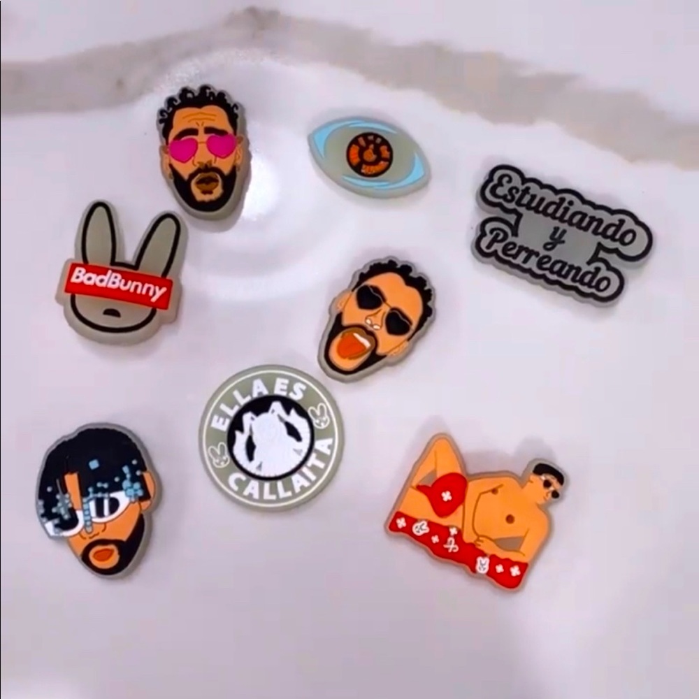Bad Bunny Crocs charms / jibbitz